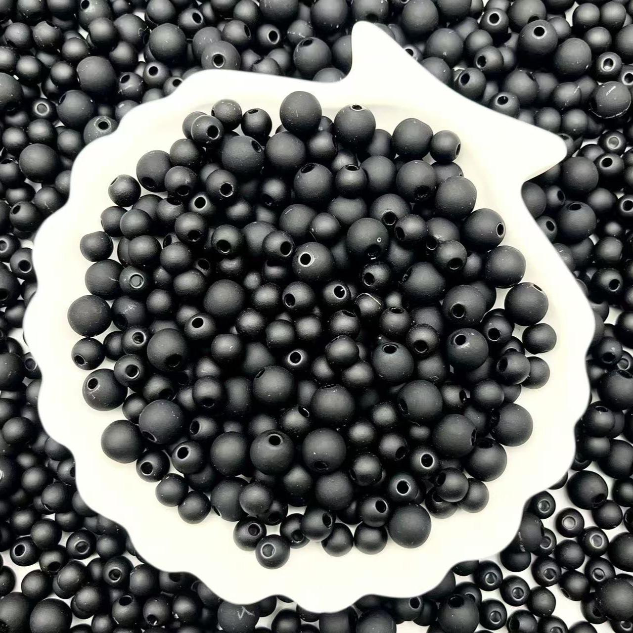 A53 ゴムビーズ 6/8mm アクリル くまボトル入れ
