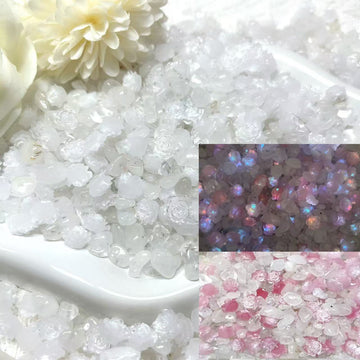 【S349】白水晶さざれと薔薇