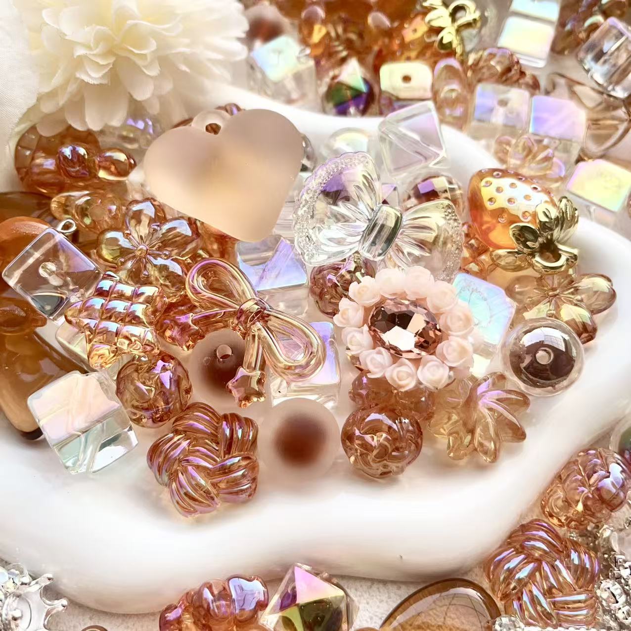 S930 モカクリスタルビーズ