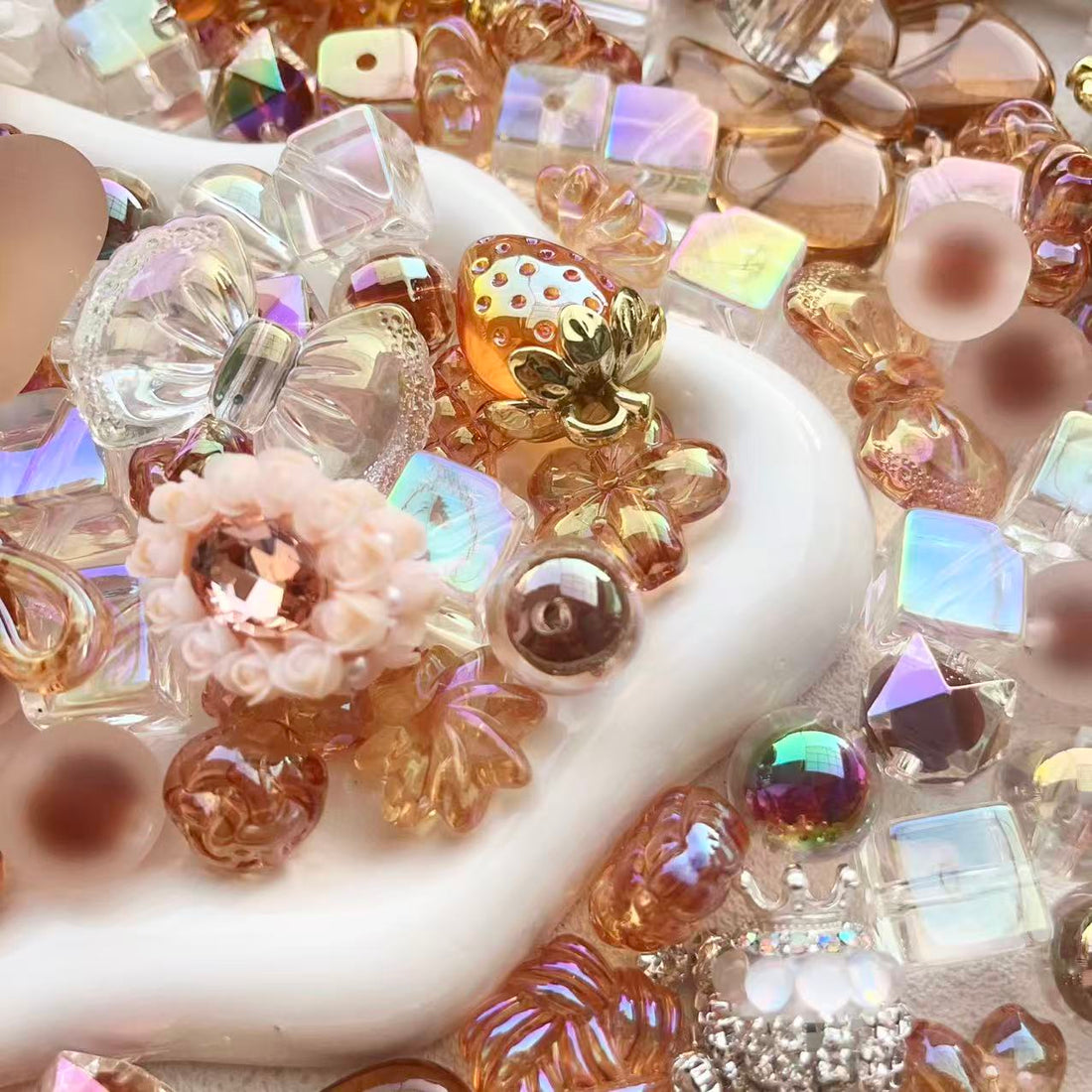 S930 モカクリスタルビーズ