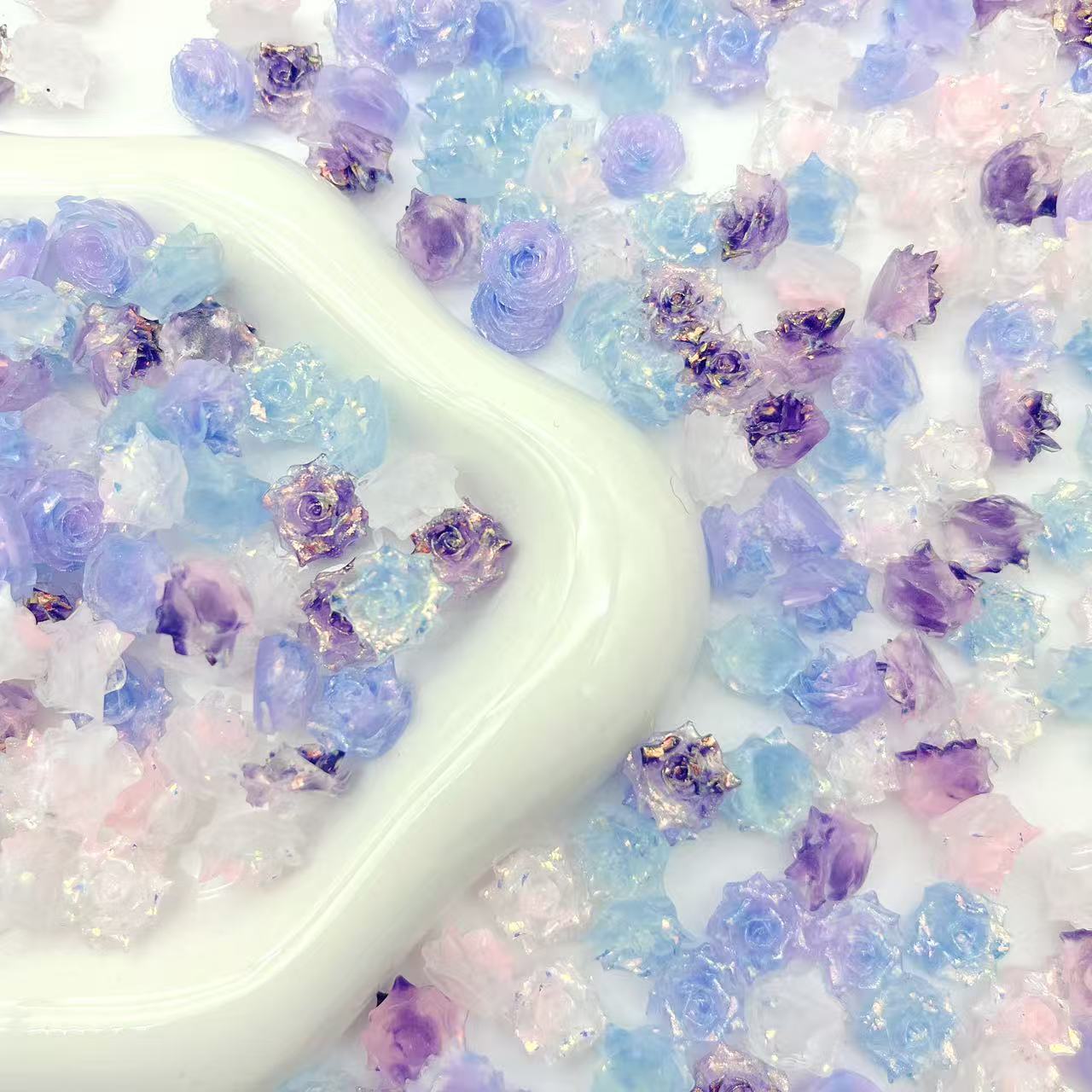 A46 ソフト薔薇　夜光　ラメ付き