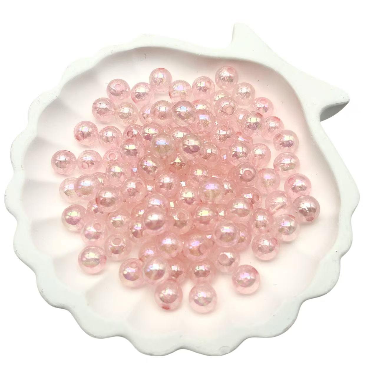 M161 ラメラメビーズ 8mm アクリルラメつき 熊ボトル入れ