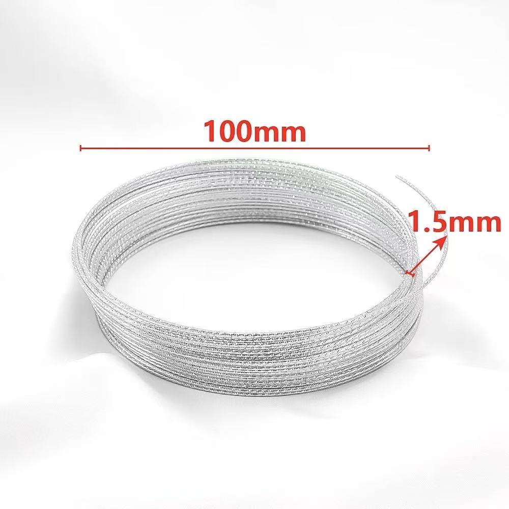 キラキラワイヤー 1巻30個  60/80/100mm  リース用　