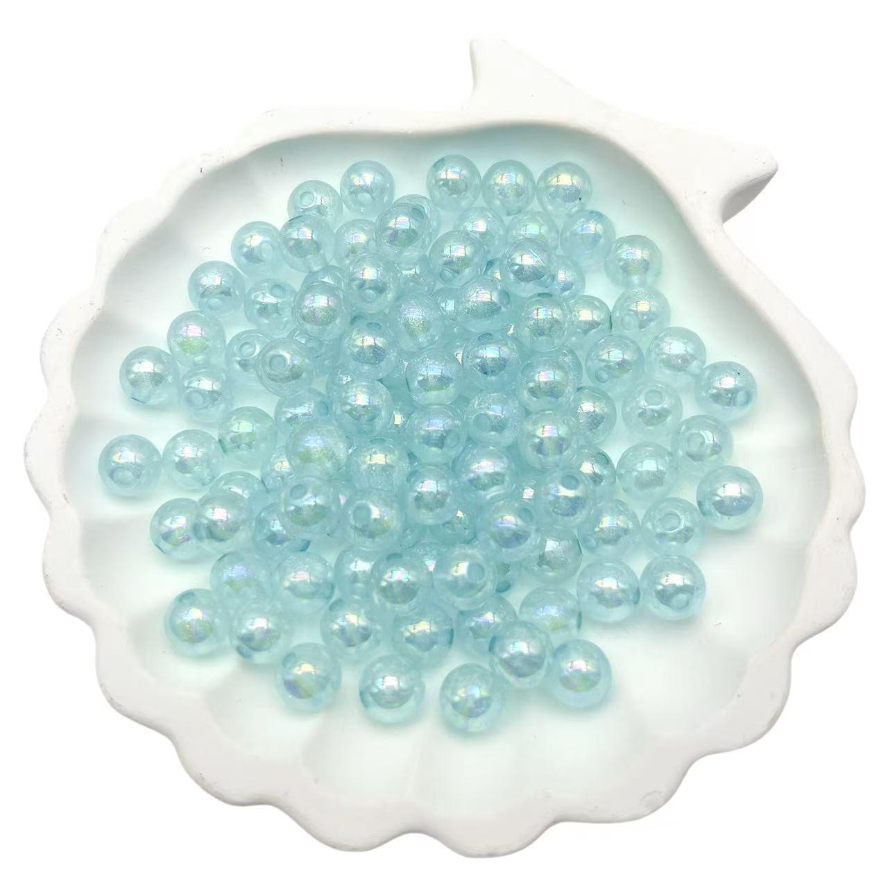 M161 ラメラメビーズ 8mm アクリルラメつき 熊ボトル入れ