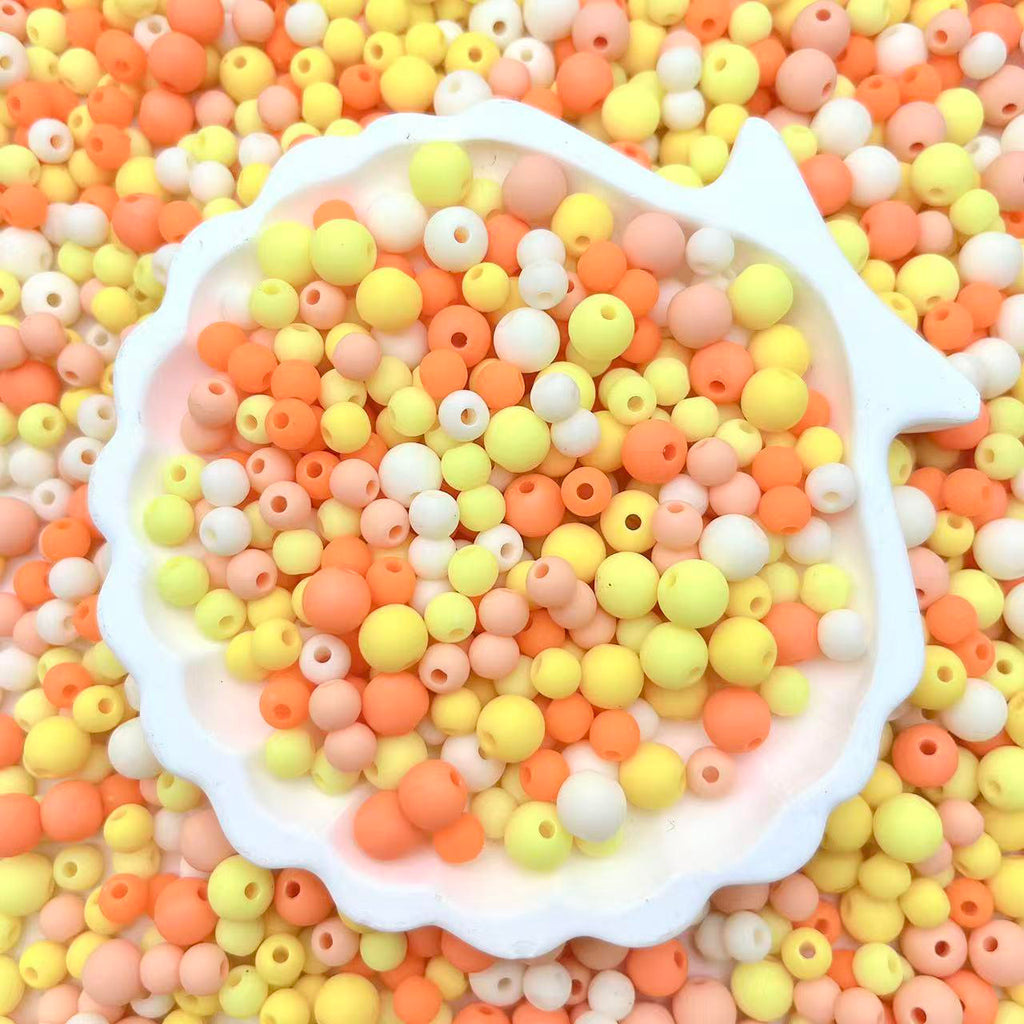 A53 ゴムビーズ 6/8mm アクリル くまボトル入れ
