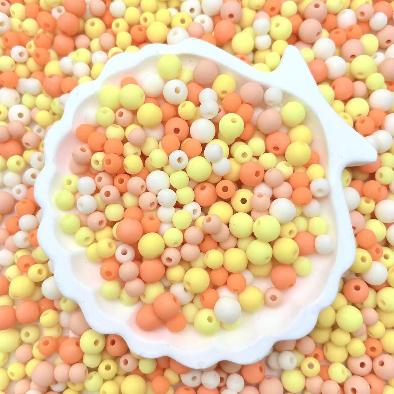 A53 ゴムビーズ 6/8mm アクリル くまボトル入れ
