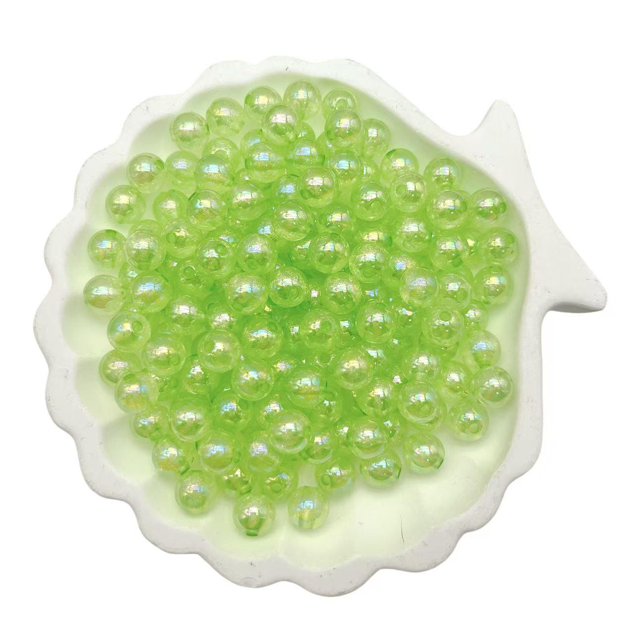 M161 ラメラメビーズ 8mm アクリルラメつき 熊ボトル入れ