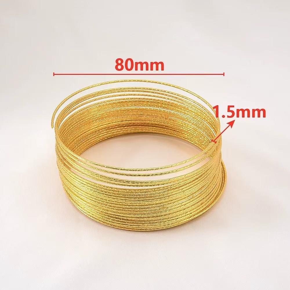 キラキラワイヤー 1巻30個  60/80/100mm  リース用　