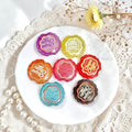 チュッパ　大きさ25mm  穴付き　中心キャッツアイ